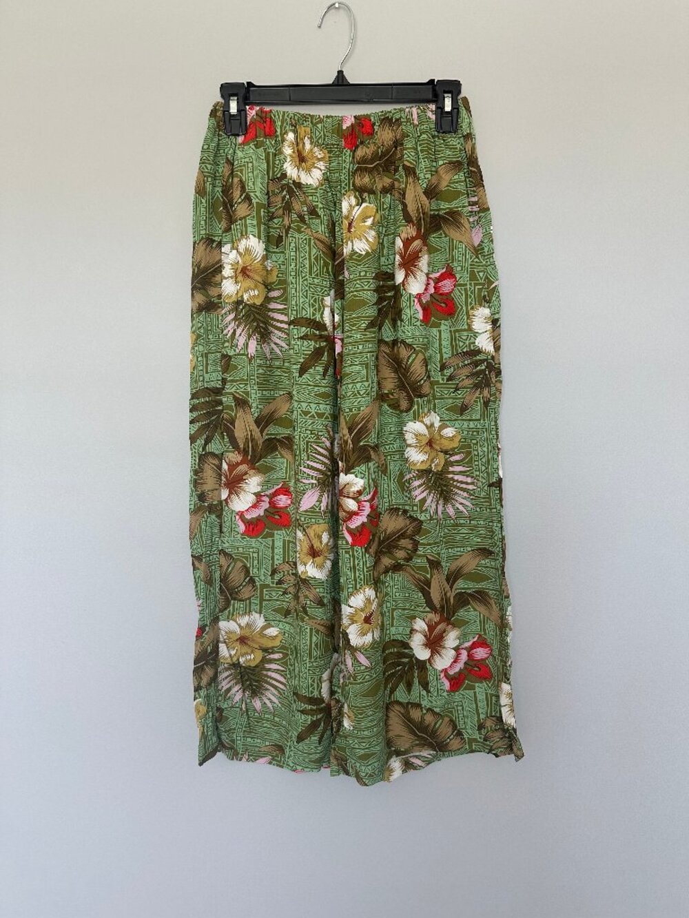 Palmwave Hawaii Wide Leg High Waisted Floral Pants Medium NWT